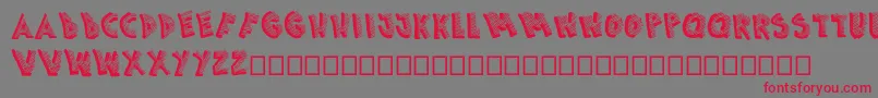 Picasa Font – Red Fonts on Gray Background