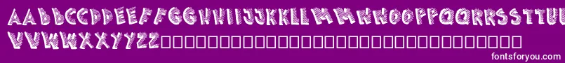 Picasa Font – White Fonts on Purple Background