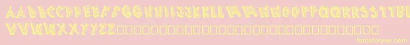 Picasa Font – Yellow Fonts on Pink Background