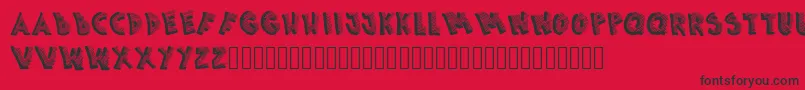 Picasa Font – Black Fonts on Red Background