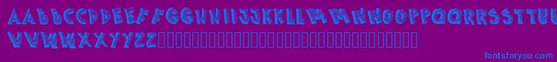 Picasa Font – Blue Fonts on Purple Background