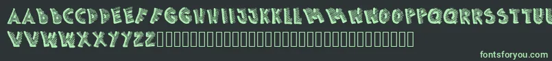 Picasa Font – Green Fonts on Black Background