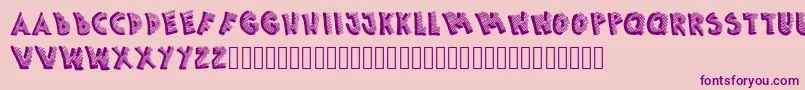 Picasa Font – Purple Fonts on Pink Background