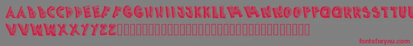 Picasa Font – Red Fonts on Gray Background