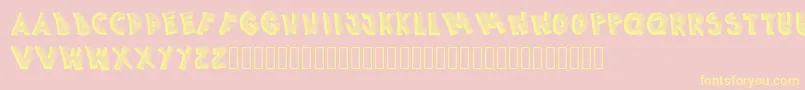 Picasa Font – Yellow Fonts on Pink Background