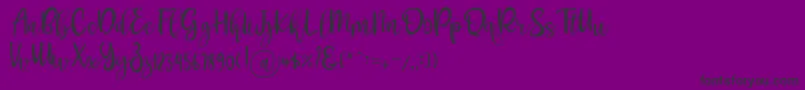 Шрифт Pichellya Script – чёрные шрифты на фиолетовом фоне
