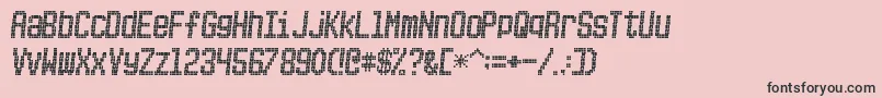 フォントPICKSUHL – ピンクの背景に黒い文字