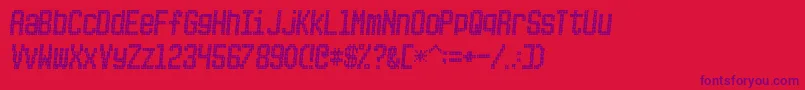 PICKSUHL Font – Purple Fonts on Red Background