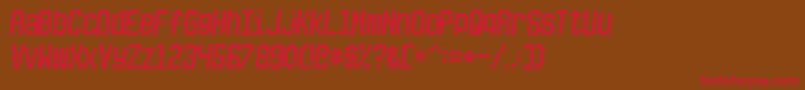 PICKSUHL Font – Red Fonts on Brown Background
