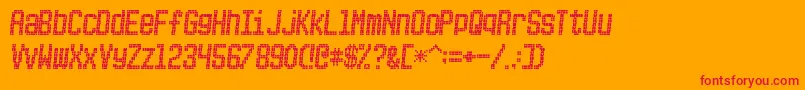 PICKSUHL Font – Red Fonts on Orange Background