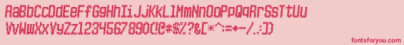 PICKSUHL Font – Red Fonts on Pink Background