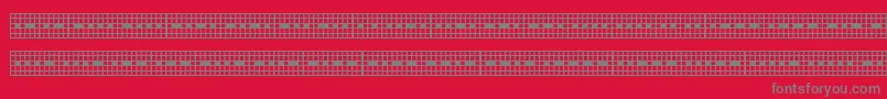 Шрифт PICMOR   – серые шрифты на красном фоне