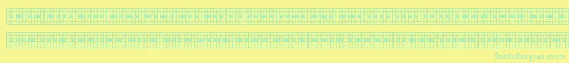 Fonte PICMOR   – fontes verdes em um fundo amarelo