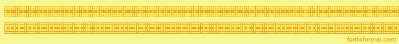 Шрифт PICMOR   – оранжевые шрифты на жёлтом фоне