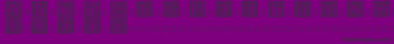 Picto Glyphs Font – Black Fonts on Purple Background