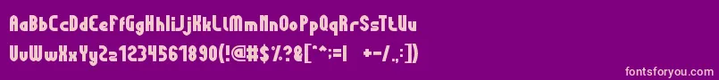 picture of you Font – Pink Fonts on Purple Background