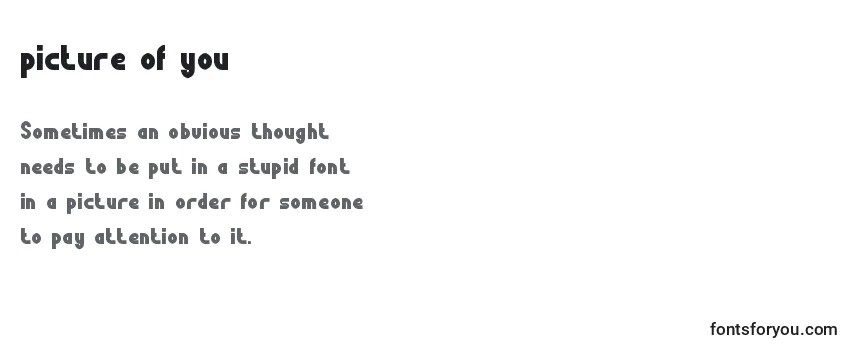 Picture of you Font