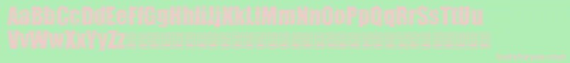 フォントPieces – 緑の背景にピンクのフォント