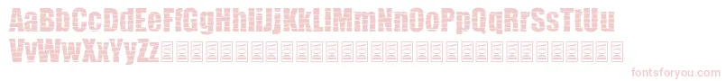 Pieces Font – Pink Fonts on White Background