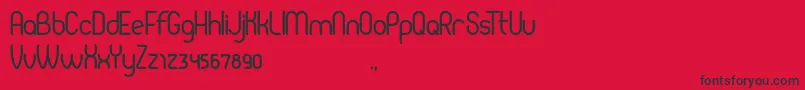 Pierce Font – Black Fonts on Red Background