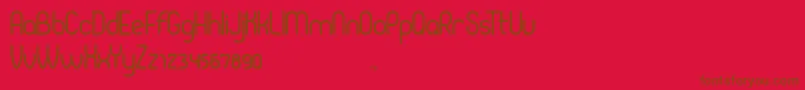 Pierce Font – Brown Fonts on Red Background