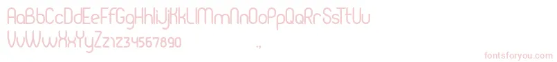 Pierce Font – Pink Fonts on White Background