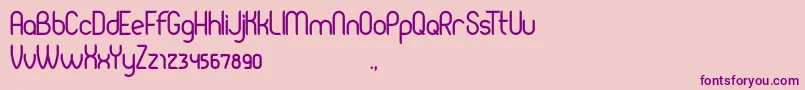 Pierce Font – Purple Fonts on Pink Background