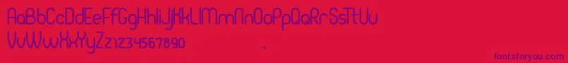 Pierce Font – Purple Fonts on Red Background