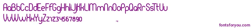 Pierce Font – Purple Fonts on White Background