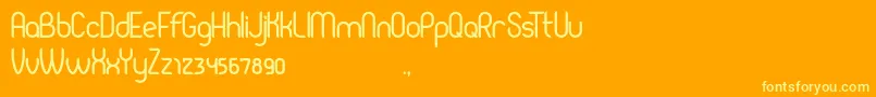 Pierce Font – Yellow Fonts on Orange Background
