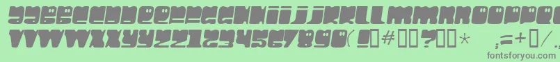 HelloLarry Font – Gray Fonts on Green Background
