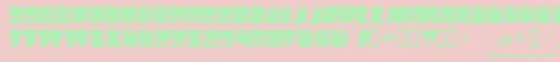 Подробнее о шрифте HelloLarry Шрифт HelloLarry – зелёные шрифты на розовом фоне