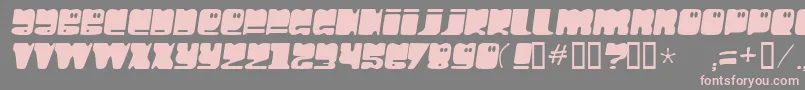 HelloLarry Font – Pink Fonts on Gray Background