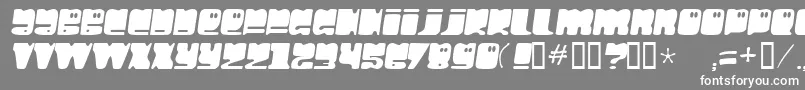 HelloLarry Font – White Fonts on Gray Background