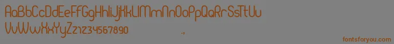 Pierce-Schriftart – Braune Schriften auf grauem Hintergrund