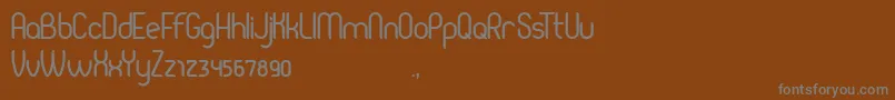 Pierce Font – Gray Fonts on Brown Background