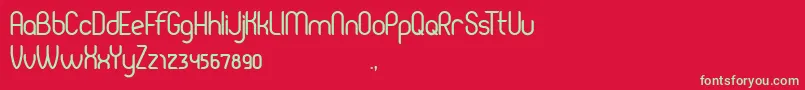 Pierce-fontti – vihreät fontit punaisella taustalla