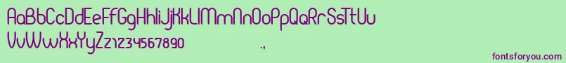 Pierce Font – Purple Fonts on Green Background