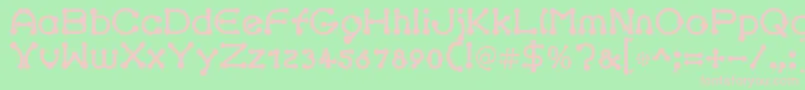 pierced black Font – Pink Fonts on Green Background