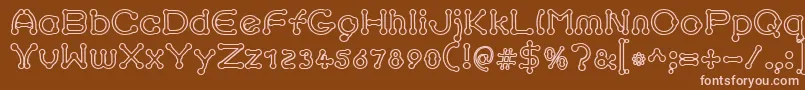 More about pierced outline Font pierced outline Font – Pink Fonts on Brown Background