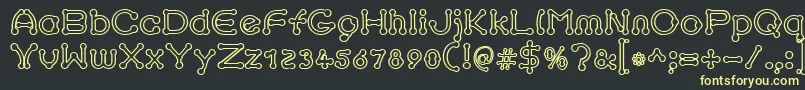 More about pierced outline Font pierced outline Font – Yellow Fonts on Black Background