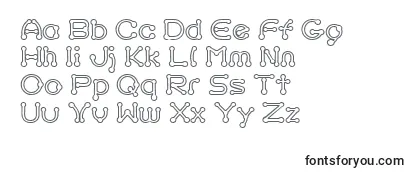 Pierced outline Font