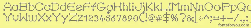 Więcej informacji o czcionce pierced Regular Czcionka pierced Regular – szare czcionki na żółtym tle