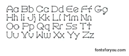 Review of the Pierced Regular Font