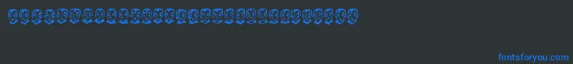 PierretheVampire Font – Blue Fonts on Black Background