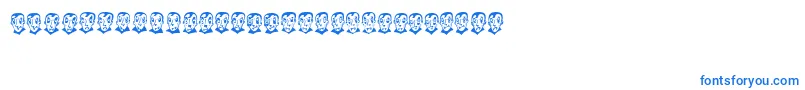 PierretheVampire-fontti – siniset fontit valkoisella taustalla