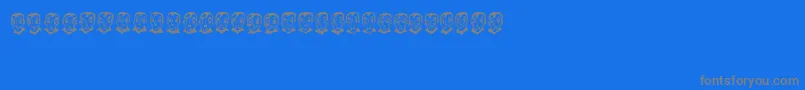 Шрифт PierretheVampire – серые шрифты на синем фоне