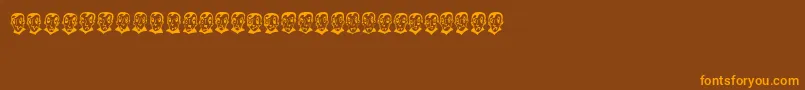 PierretheVampire Font – Orange Fonts on Brown Background
