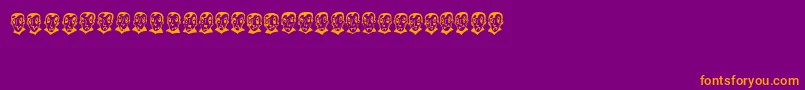 PierretheVampire Font – Orange Fonts on Purple Background