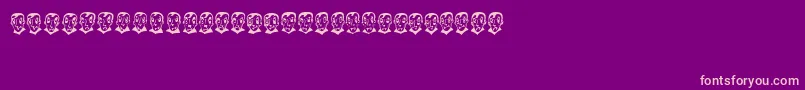 Fonte PierretheVampire – fontes rosa em um fundo violeta